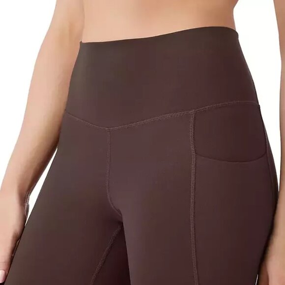 Member's Mark Pants - Members Mark Everyday Smoothing Flare Yoga Pants Mocha Brown Sz. L